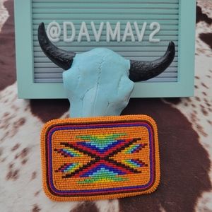 Handbeaded Beaded Belt Buckle